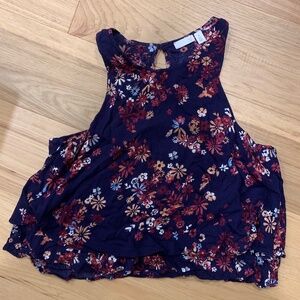 Cottagecore Boho Swing Flowery Tank Top